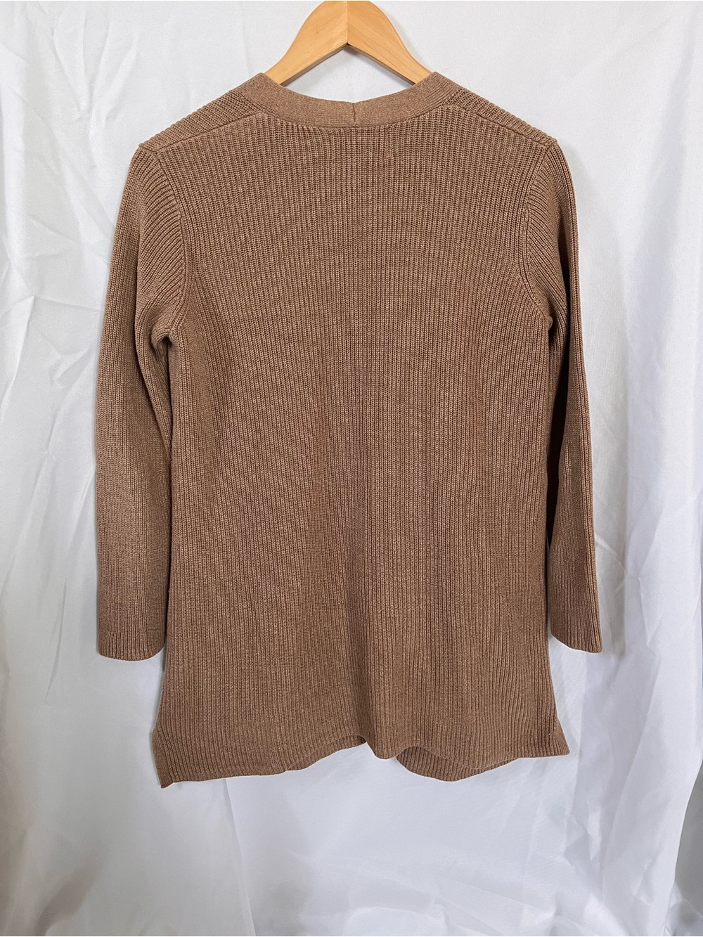 Old Navy Open-Front Ribbed Cardigan Sweater - Camel Brown - Picture 4 of 4
